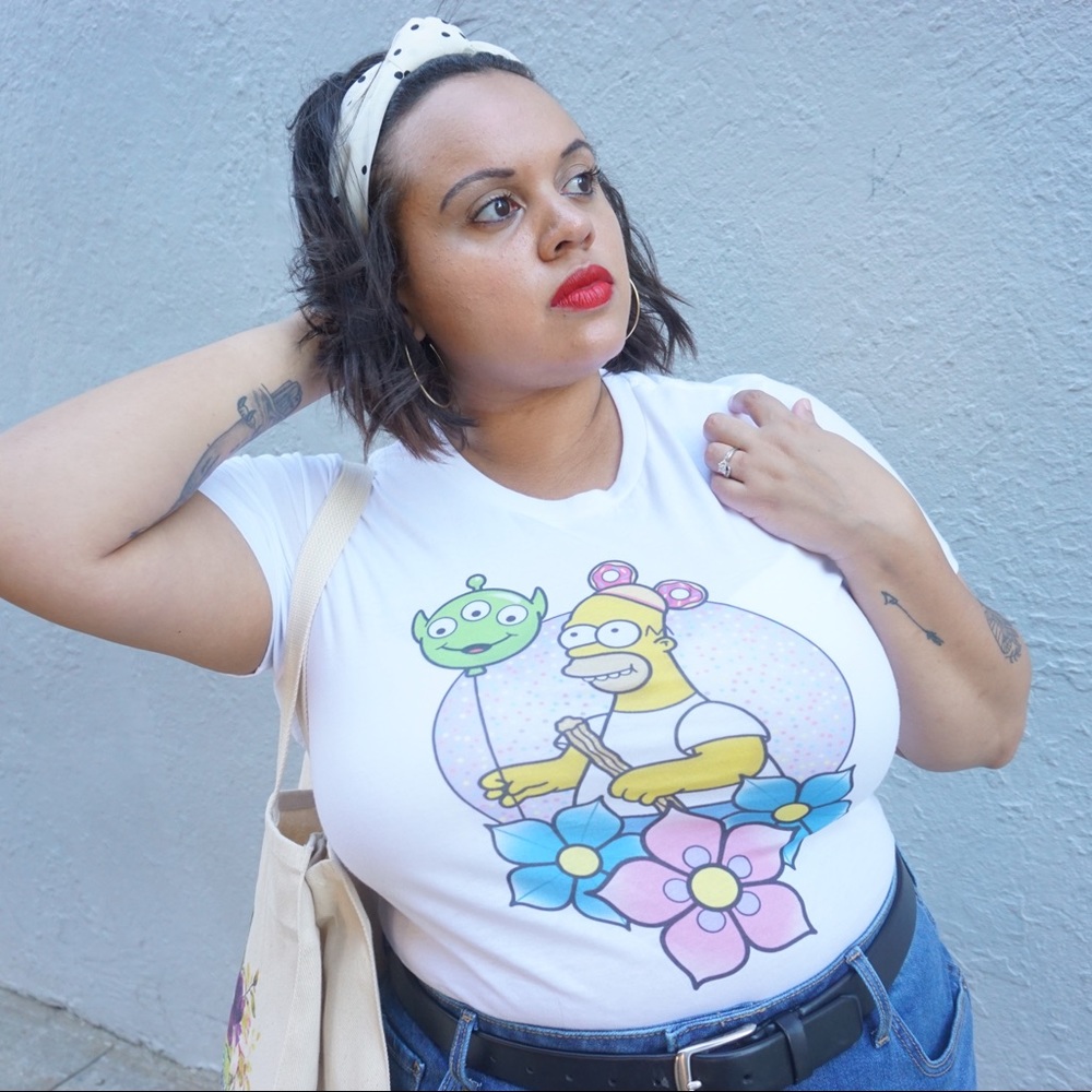 Alex Strangler Homer Simpson at Disney tee